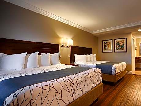 2 Queen Beds Non-Smoking Microwave And Refrigerator Work Desk Wi-Fi Continental Breakfast