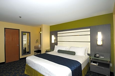 1 king bed, non-smoking, pet friendly room, microwave and refrigerator, wi-fi, full breakfast