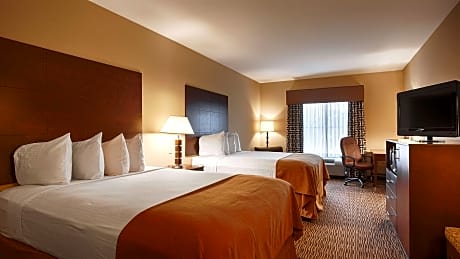 2 Queen Beds, Non-Smoking, Pillowtop Bed, 32-Inch Lcd Television, Microwave And Refrigerator, Full B