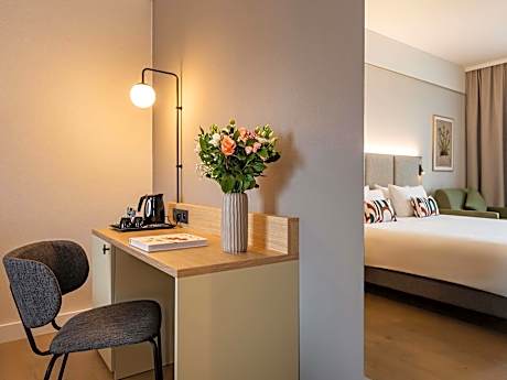 Deluxe room with 1 king size bed and 1 single sofa bed