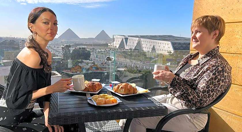 Asia Grand Museum & Pyramids view