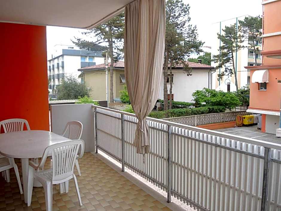 Warm two-room flat with balcony near the beach