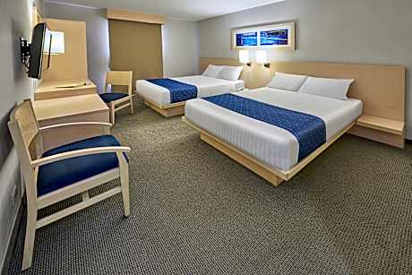 TWO DOUBLE BEDS