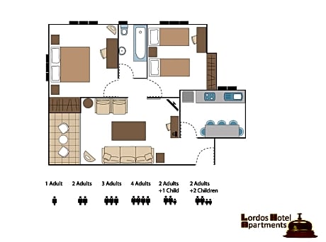 Superior One-Bedroom Apartment