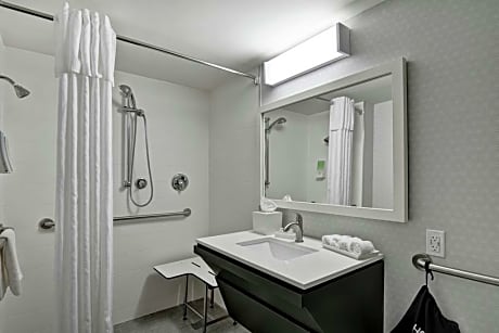 1 King Accessible Roll In Shower Studio Non-Smoking