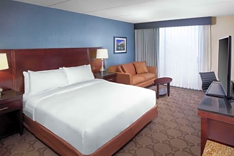 1 King Bed Mobility/Hearing Accessible Room Roll-In Shower Non-Smoking