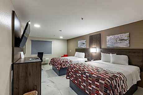 Standard Room with Two Queen Beds Disability Access Roll-In Shower Non-Smoking