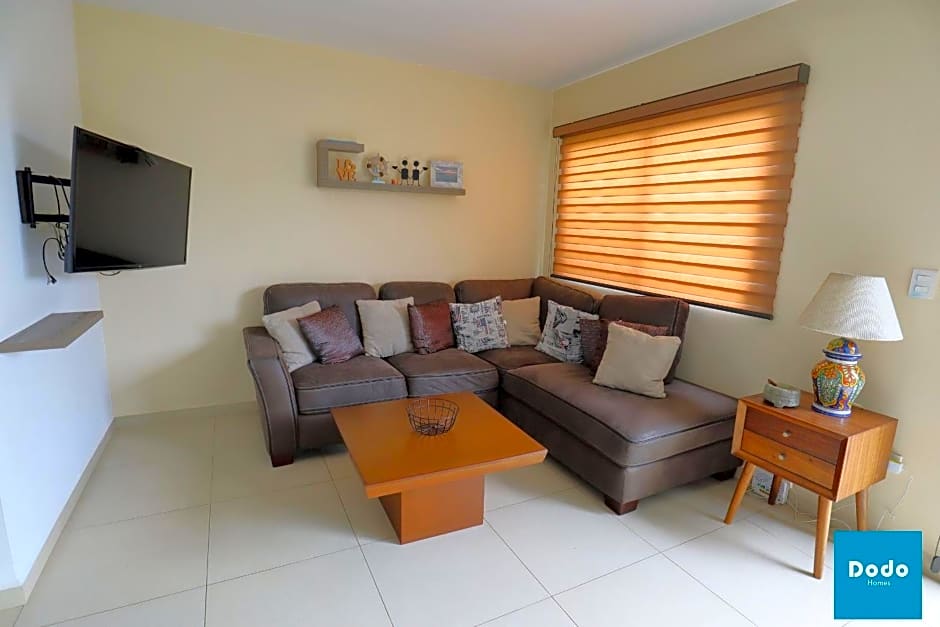 Residencial privado con alberca a 3 min. de la playa