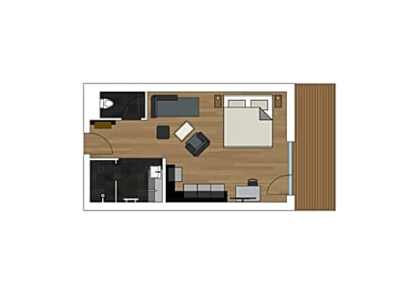 Junior Suite with Balcony and Mountain View
