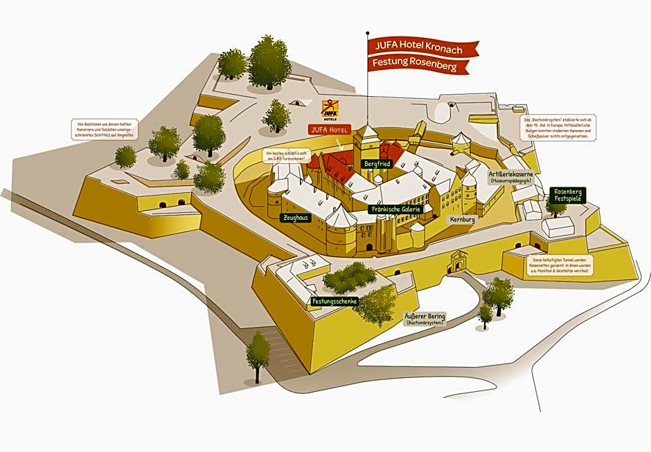 JUFA Hotel Kronach - Festung Rosenberg