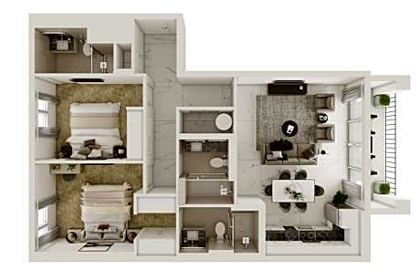 Two Bedroom Deluxe Apartment