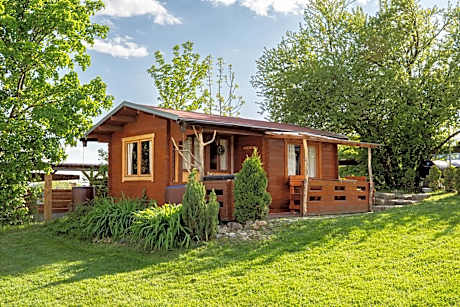 Cozy wood hut on the farm
