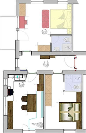 Apartment with Mountain View