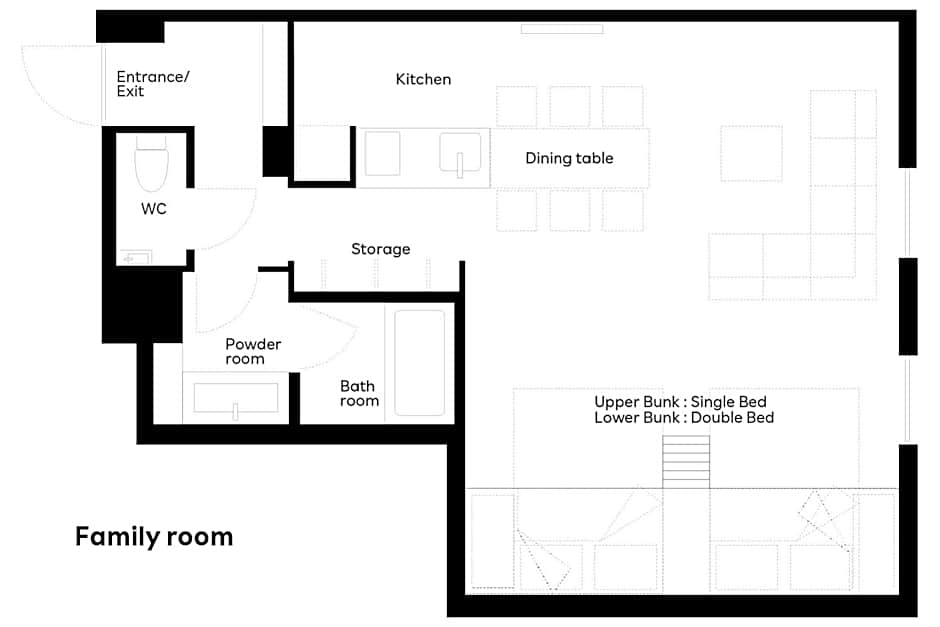 Rakuten STAY Kokura Station Family Room