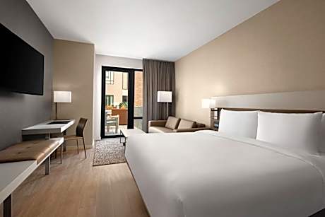 King with Terrace Access, Guest room, 1 King, Sofa bed