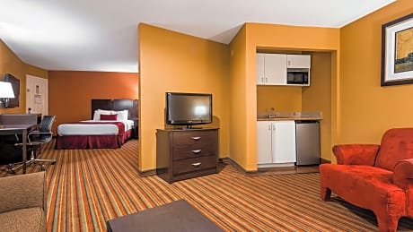 Suite-1 King Bed Non-Smoking Honeymoon Suite Jacuzzi Microwave And Refrigerator High Speed Internet