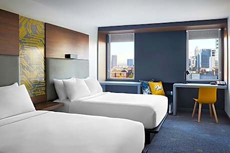 Queen Room with Two Queen Beds and City View