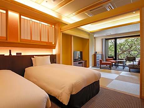 Japanese-Western Room with open-air bath TYPE G - Non-Smoking (2nd Floor)