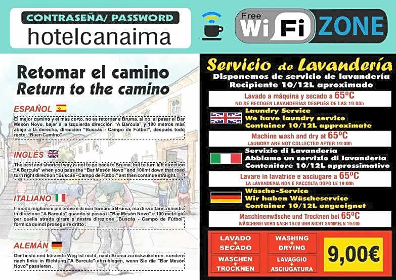 Hotel Canaima Bruma 1,5 k Camino