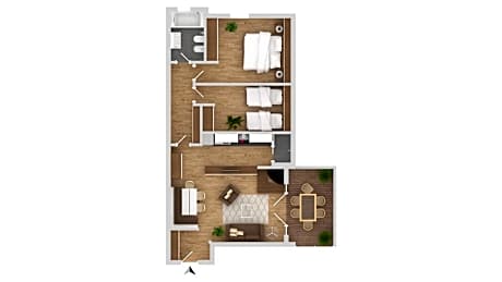 Deluxe Two-Bedroom Apartment