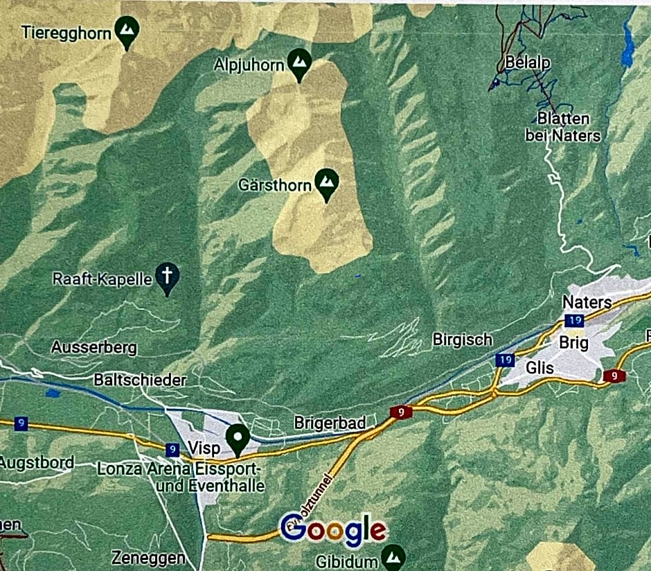 Berg - Hütte beim H O T E L Bahnhof Ausserberg