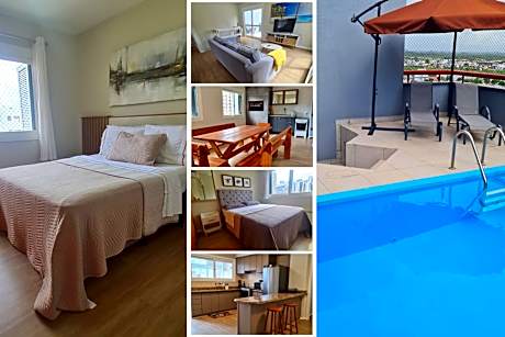 Cobertura 500m do mar | Ar | Piscina | Aceita Pet