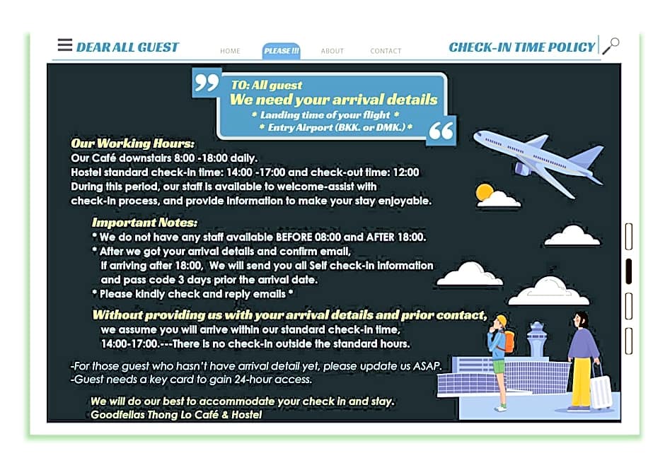 Goodfellas Thong lo Hostel #Check in time needed#