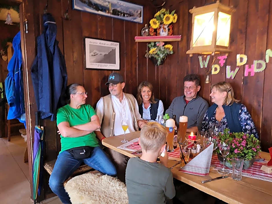 Hocheckhuette On Top of the Kitzbuehel Hahnenkamm Mountain