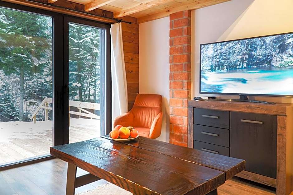 Novosiele Lifestyle Apartments - nad górską rzeką - Strefa relaksu sauna jacuzzi - Bieszczady