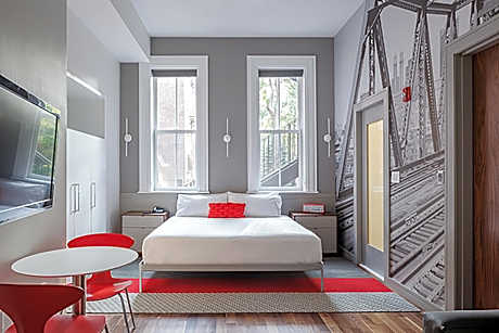 Revolution Loft Accessible Queen Room Bathroom in Room