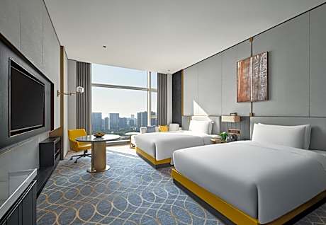 Premium Twin Room with City View - Lounge Access