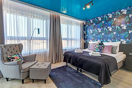 Penthouse Gray Apartment with Billiards