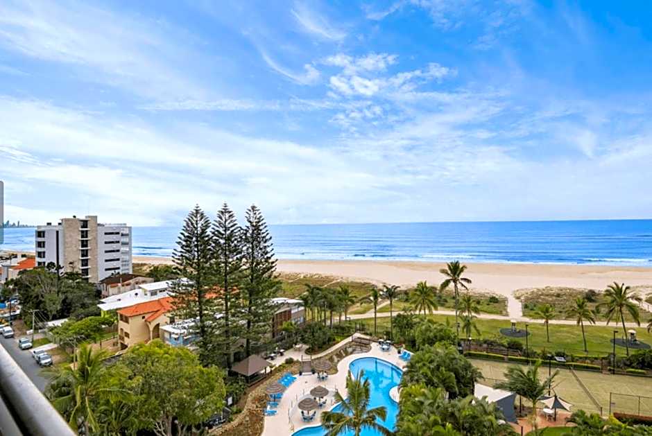 Absolute beachfront Royal Palms