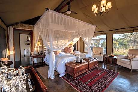 Luxury Family Tent with 2 Game Drives in private game reserve