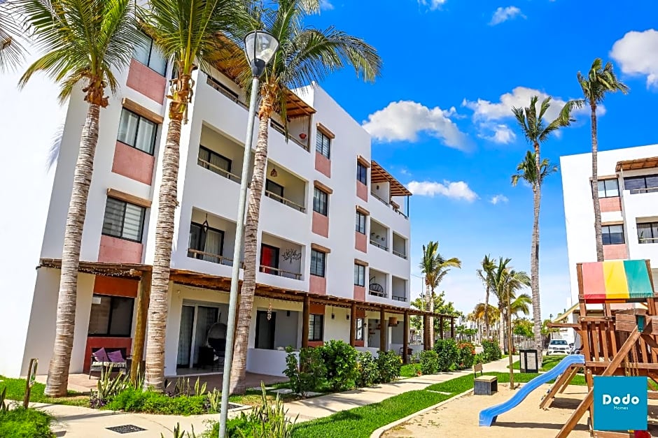 Residencial privado con alberca a 3 min. de la playa