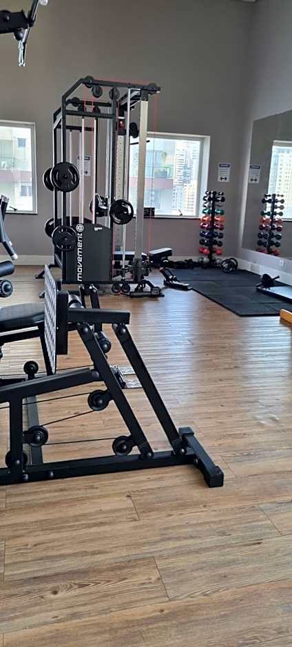 Flat moderno aconchegante mobiliado e com sacada Ibirapuera