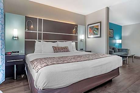 Queen Suite with Mobility Accessible Roll-In Shower