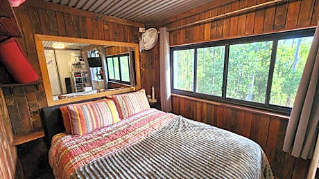 Shipping Container with Plumbed Outhouse