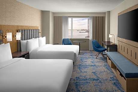 Double Room with Two Double Beds and River View