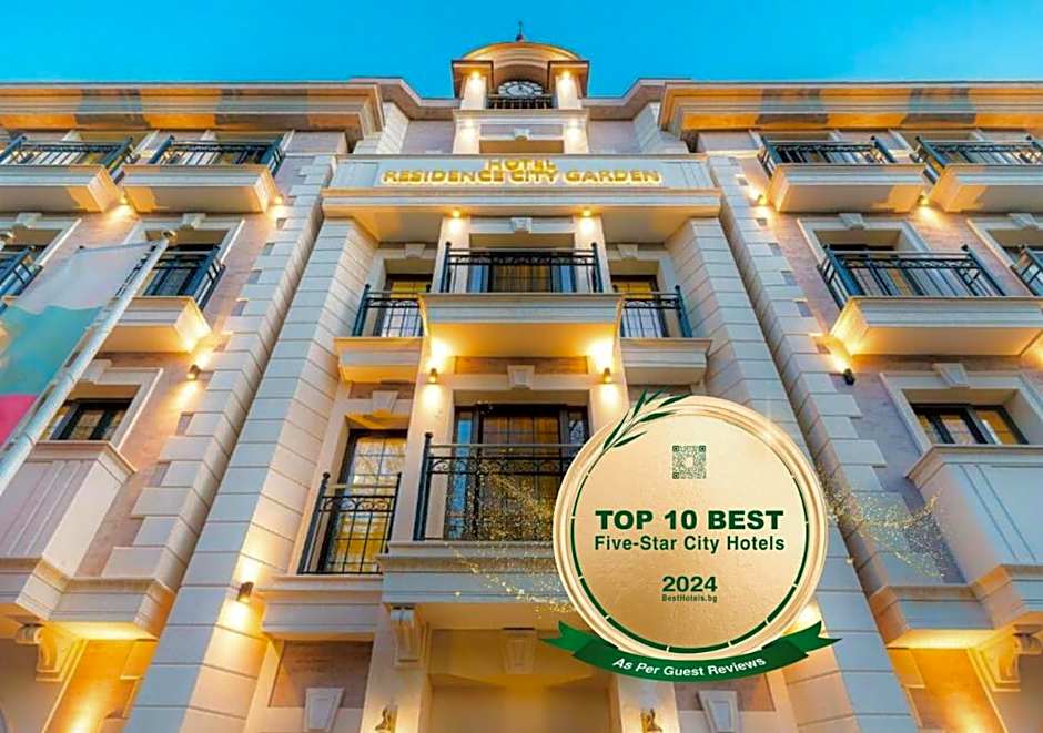 Residence City Garden - Certificate of Excellence Top 10 BEST Five-Stars City Hotels for 2024 awarded by HTIF