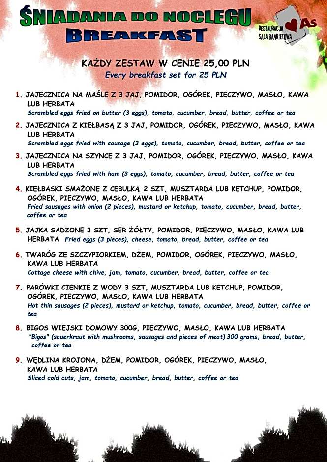 Restauracja "AS"- Noclegi