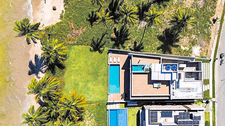 Casa Waua | PÉ NA AREIA, rooftop, borda infinita