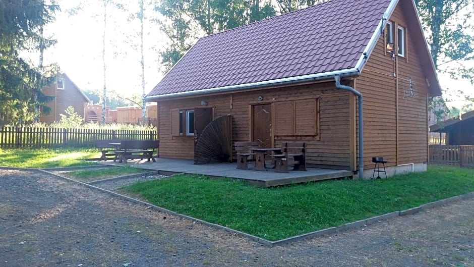 Domki nad jeziorem w Kar¿owicach