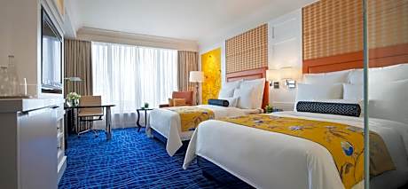 Premium Deluxe Room with Two Double Beds and City View