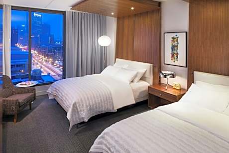 Queen Room with Two Queen Beds and City View
