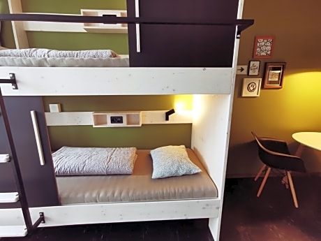 Single Bed in 2-Bed Male Dormitory Room with Shared Bathroom