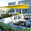 Downtown Los Angeles Skyline balcony view Modern Penthouse