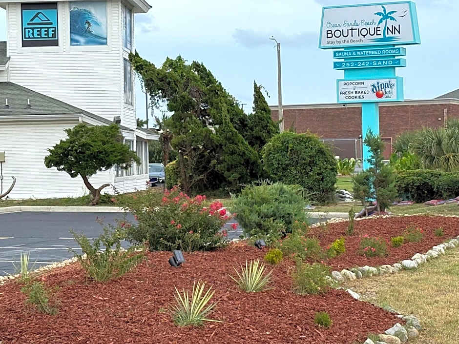 New 2025-Ocean Sands Beach Boutique Inn-Sauna and Salt-Mineral Pool -Free Beach Bikes and Famous Beach-Nightly Popcorn-Bathrobes and Sunscreen in all rooms-Ultra Sparkling-Free Laundry-4 Grand Presidential Black Beds in all rooms-Savings#252-242-SAND