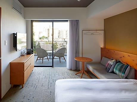 2nd Floor Twin Room with Garden Terrace and Sofa Bed