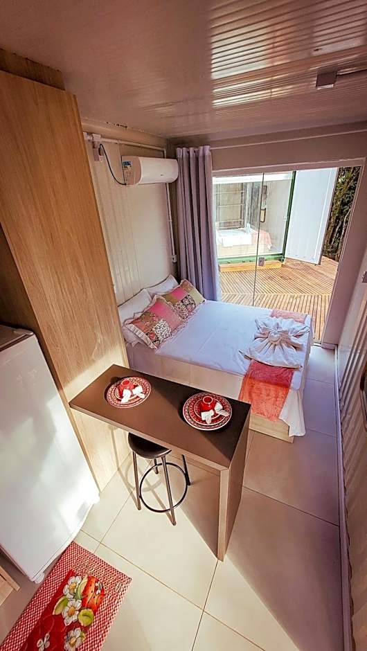 Pousada Jardim Encantado - Suítes em Container na cidade do Cristo Protetor - Encantado RS